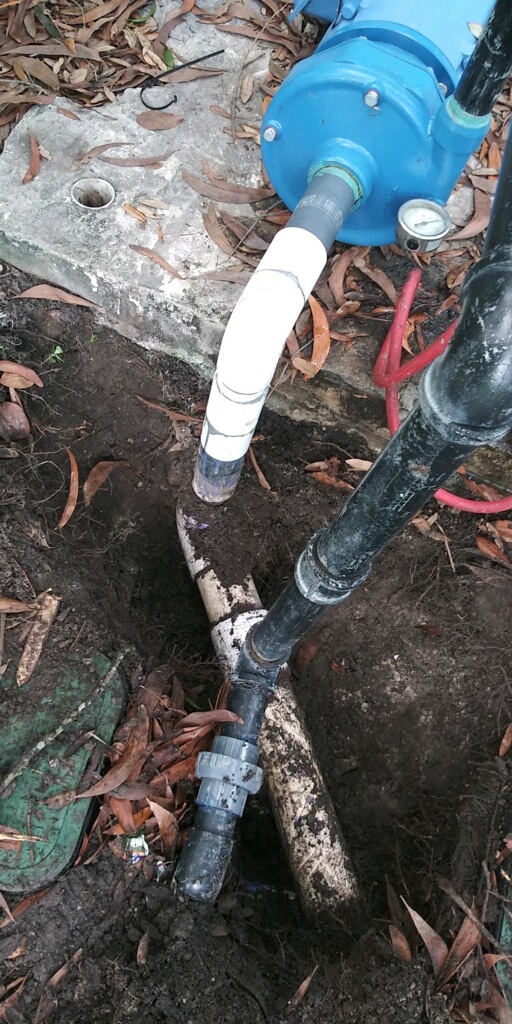 Davie-pool-pump-pipe-repair-before-repair