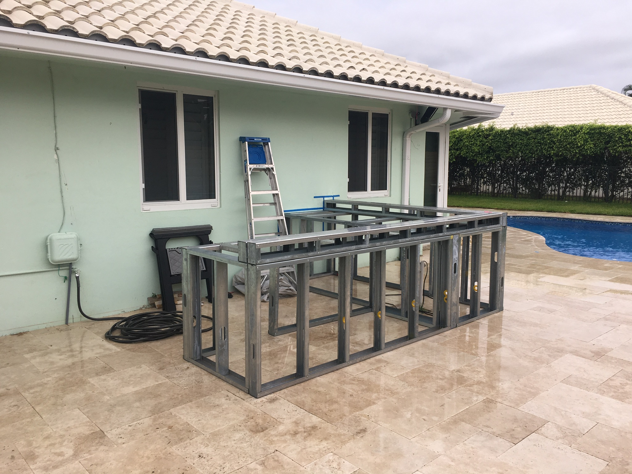 boca raton outdoor kitchen and patio rebuild 