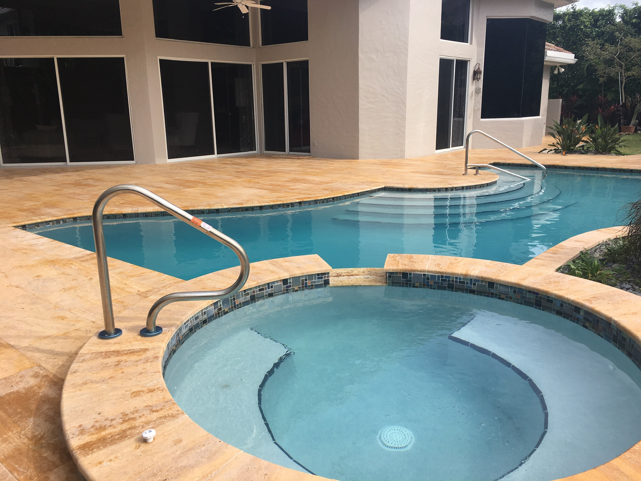 boca raton pool and patio renovation final with spa