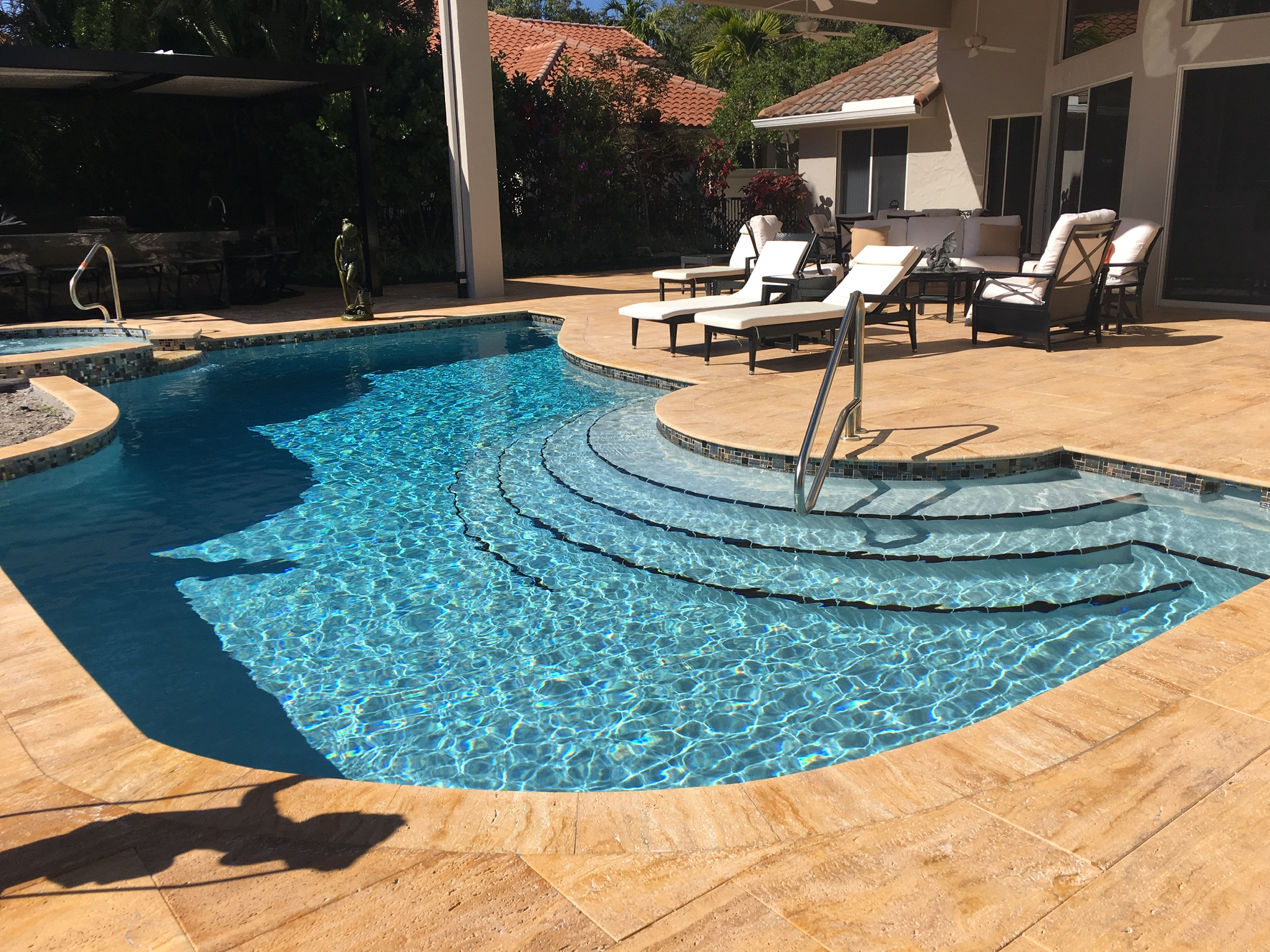 boca raton pool patio renovation final