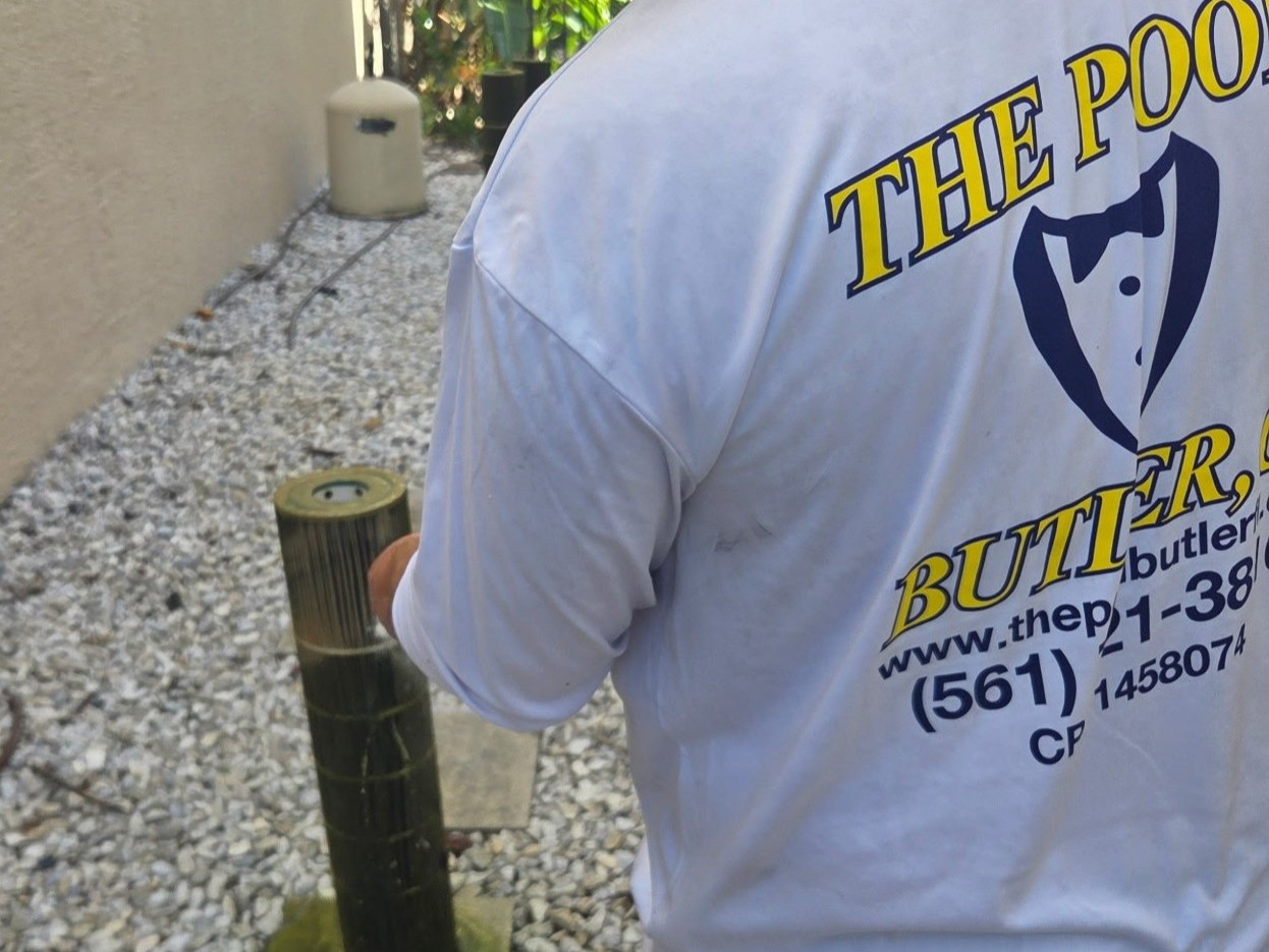 boynton beach green algae cleaning clogged pool filter