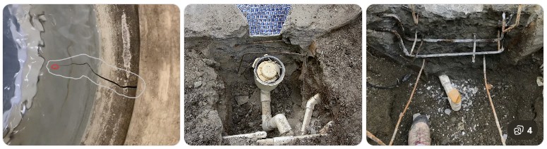 jupiter-pool-leak-other-leak-examples-before-repair