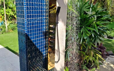 Custom Outdoor Shower Project by The Pool Butler