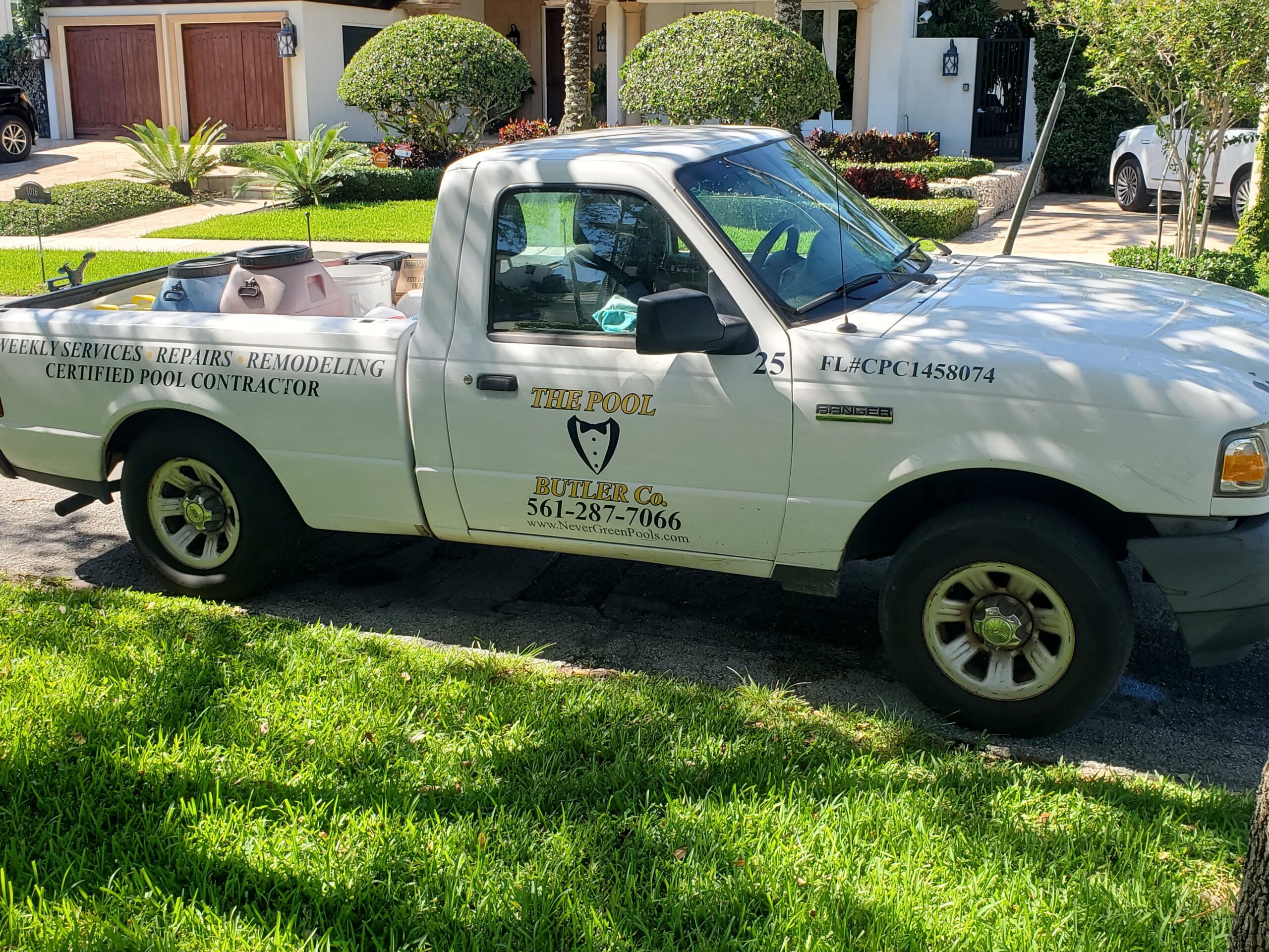 pool cleaning service truck ft lauderdale