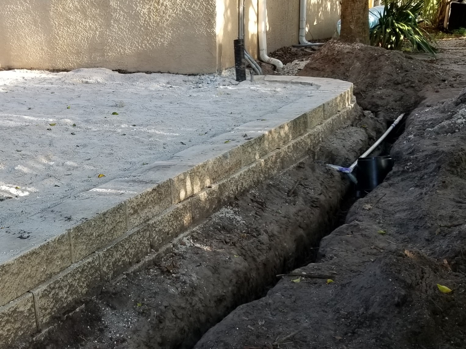 retention wall drainage